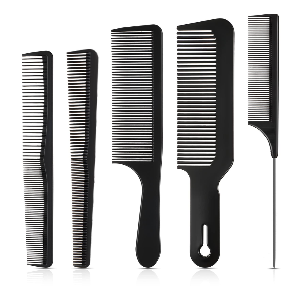 Carbon Barber Comb Set Value Set product photo